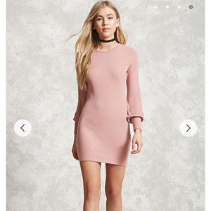 Ribbed knit bodycon dress